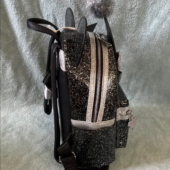Loungefly Black and Silver Disney Backpack - Picture 6 of 9